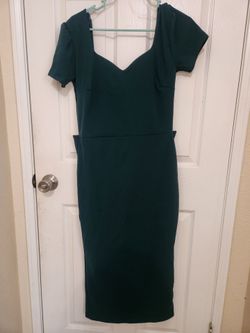 Hunter green dress