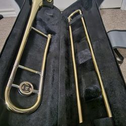 Alto Brass Trombone With Hard Case. 
