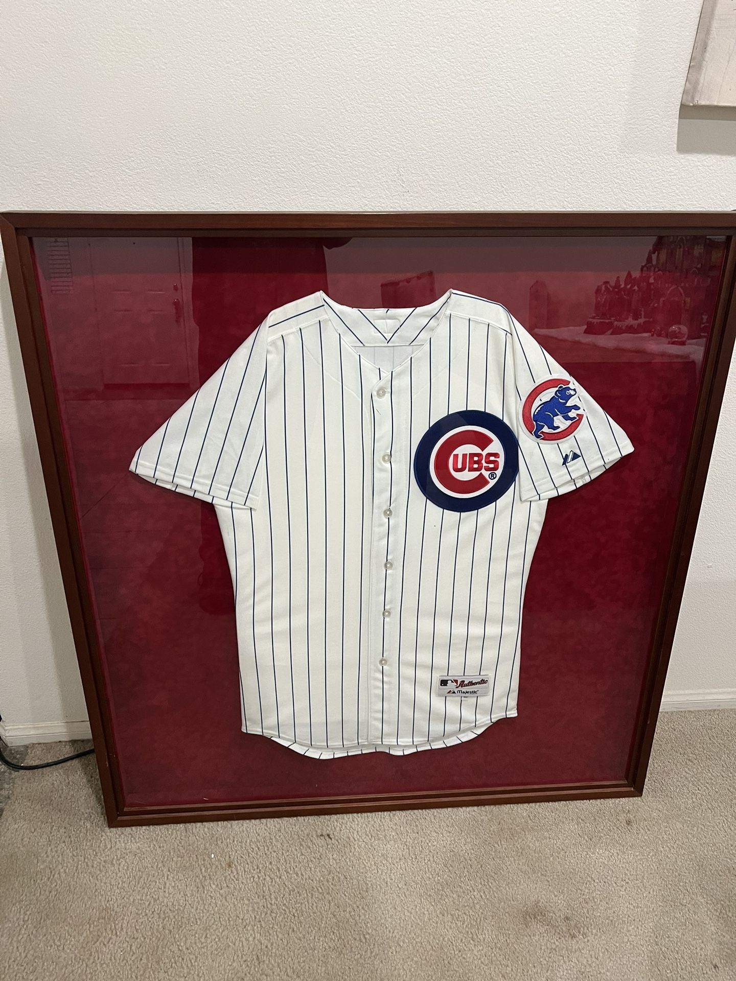 VTG Chicago Cubs Framed Jersey