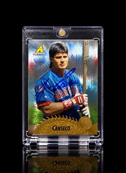 Jose Canseco Pinnacle Signed Baseball Card