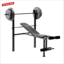 Competitor Weight Bench with 80-lb. Weight Set