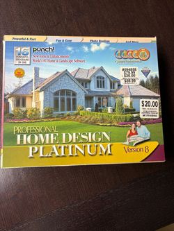 Punch! Professional Home Design Platinum Version 8 Software – New Sealed