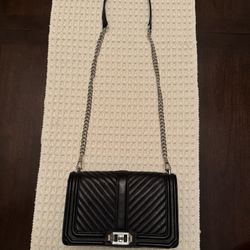 Rebecca Minkoff Black Leather Purse10”x6”