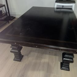 FREE MUST PICK UP TODAY Dark wood large coffee table