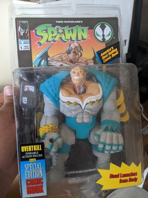 Spawn Action Figure With Comic Book