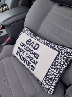 Regular pillow "Bad decisions make great stories".