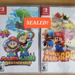 Nintendo Switch Mario Games (Sealed)