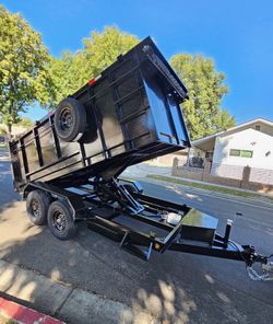 12ft scissor hoist dump trailer