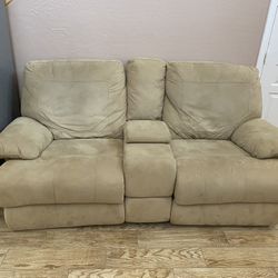 Double Recliner Couch