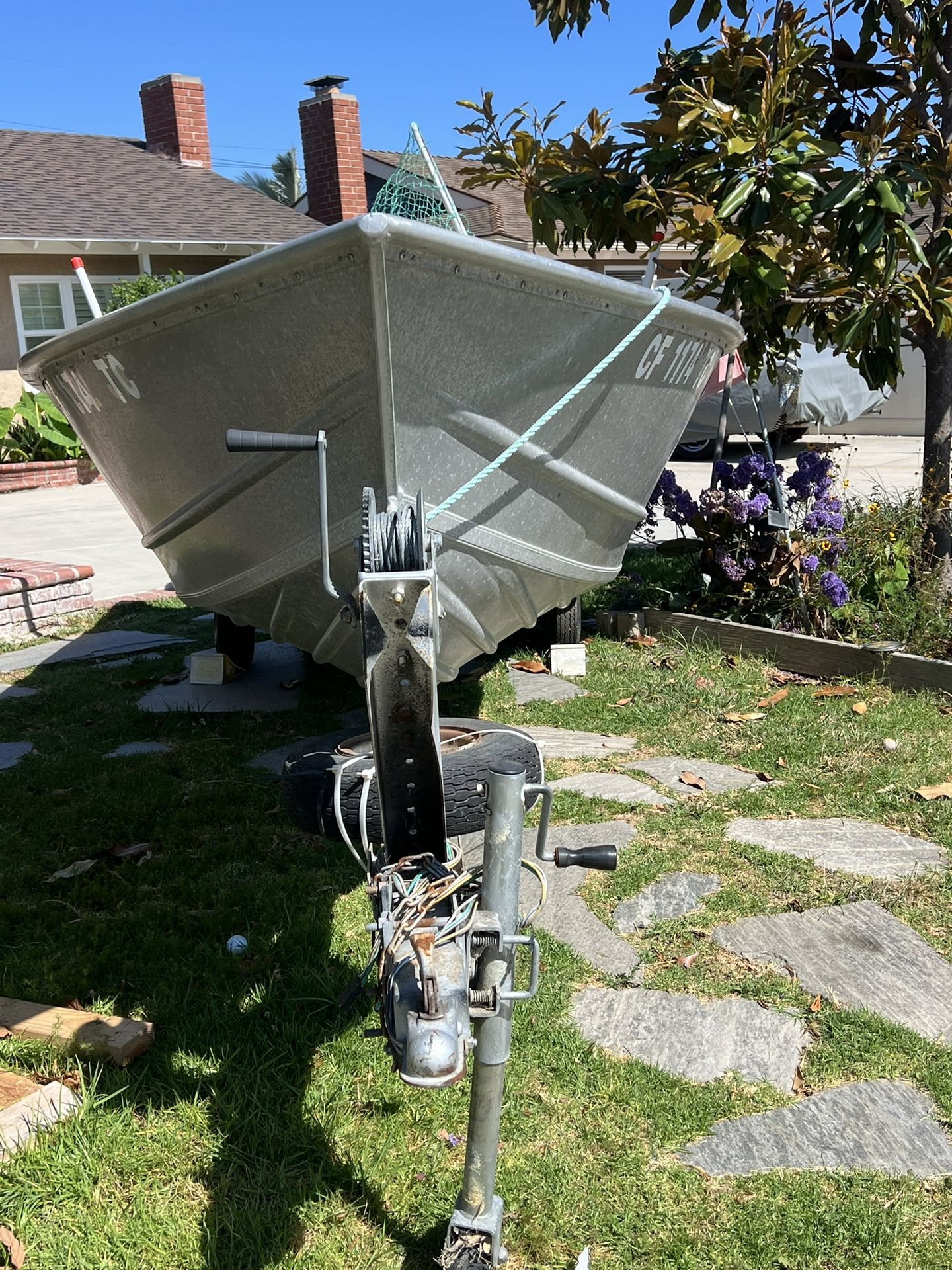 Aluminum Boat And Trailer With Tohatsu Motor