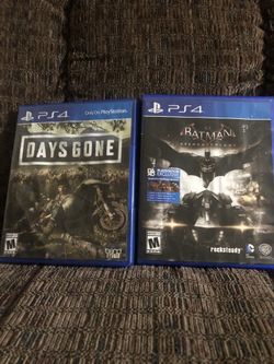 Video Games :Days Gone And Batman Arkham Night For PlayStation 4