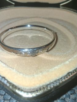 Harley davidson , sterling silver women's bracelet size , medium