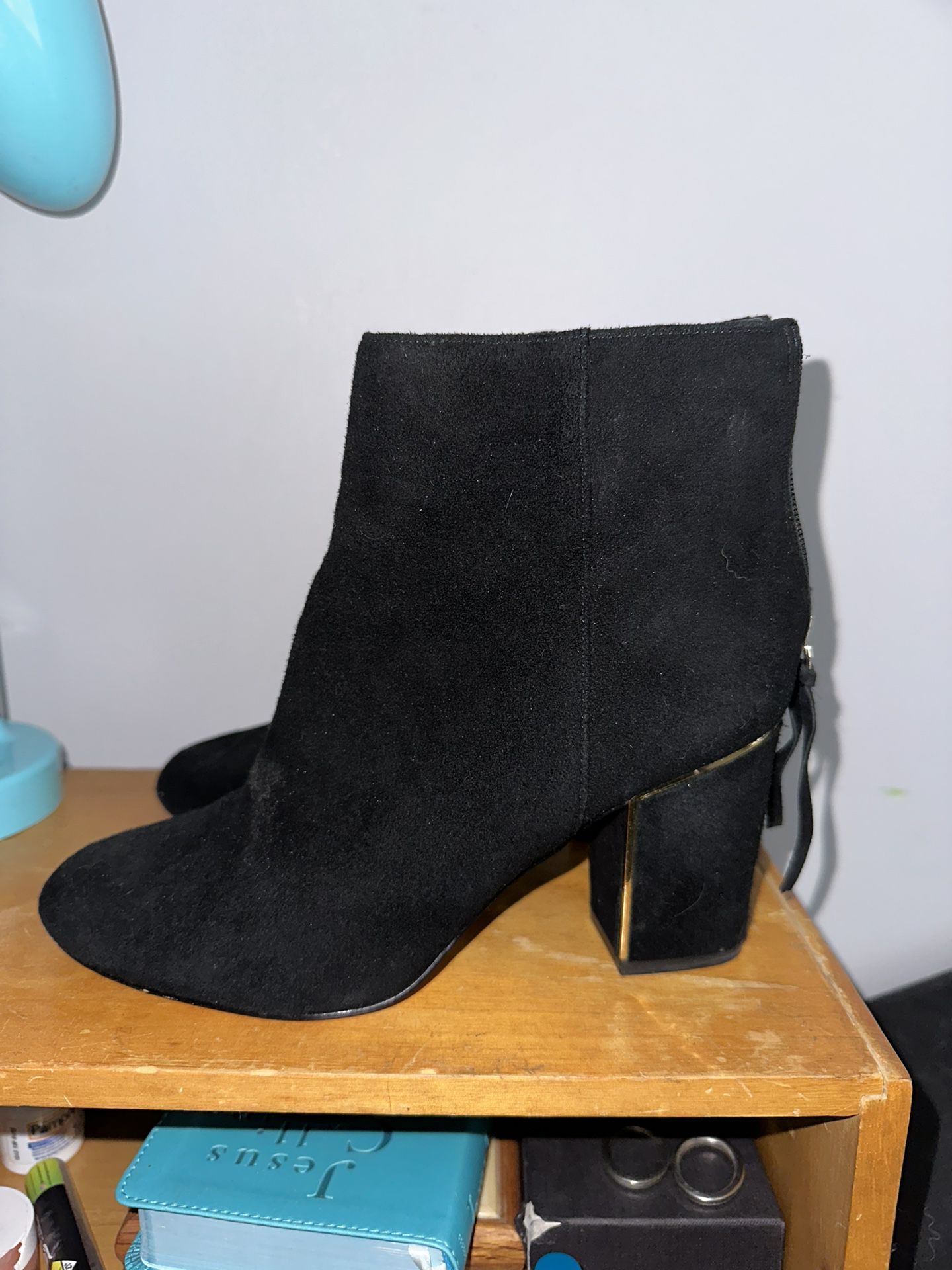 ALDO Black Bootie Heels Size 9