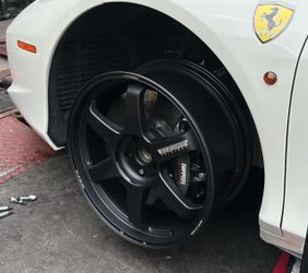 20x9 & 20x12 5 Lug Brand New Rays Volk Racing Wheels TE37 in Black / Mesas for quotes !!