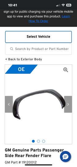Gm Right Rear Fender Flair