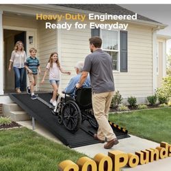 6 FT Portable Wheelchair Ramp-800LBS Heavy-Duty,