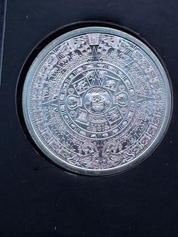 Aztec silver coin 1  oz