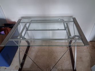 Thick glass table  office desk or just  a nice desk