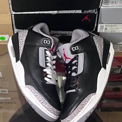 jordan 3 black cement 2024