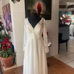 Vestido De Mujer Muy Elegante Novia Talla 10 O 12 