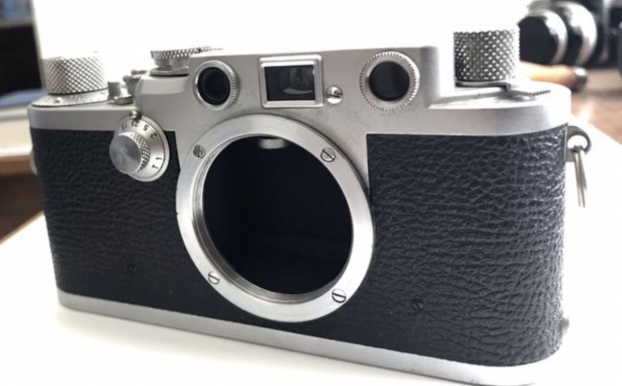 Leica IIIF Red Dial; Body and Case Only