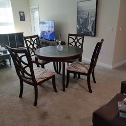Wood Table And Chairs