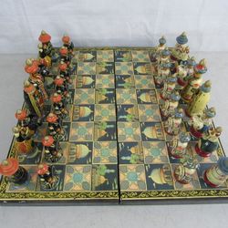 Chinese Vs Mongolians Wooden Hand Crafted Chess Set



