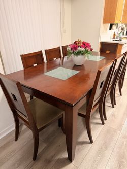 Dining Table And Side Buffet