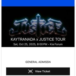 Kaytranada X Justice Tour