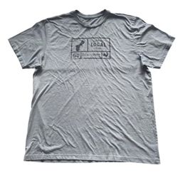 GUAM SUPPORT LOCAL SHIRT MENS LARGE GRAY LOCALLY GROWN ROOSTER GRAPHIC TEE