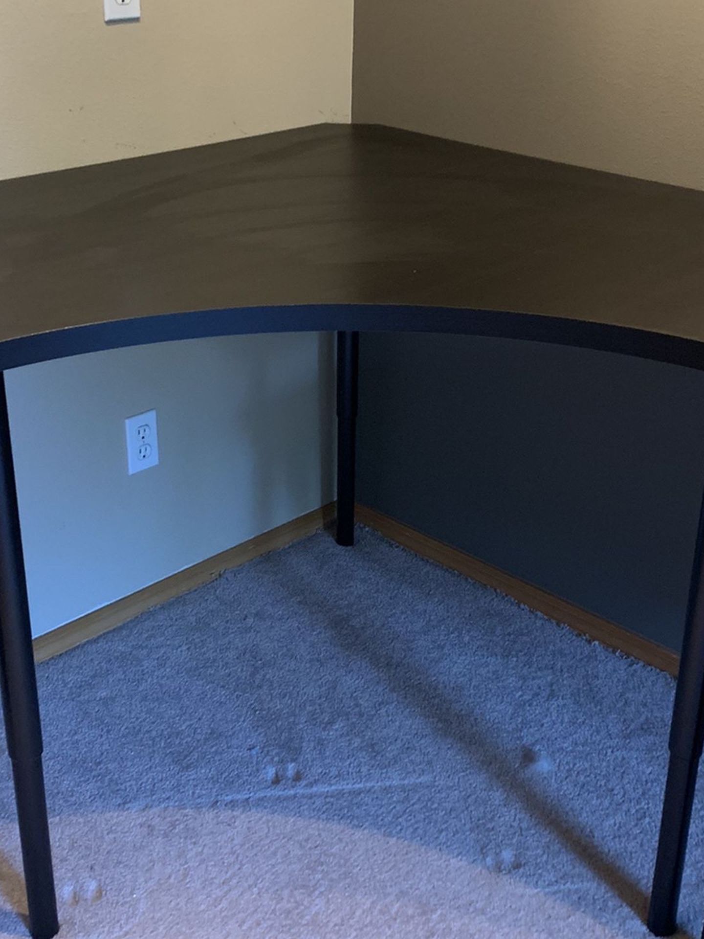 Ikea LINNMON Corner Table Top And OLOV Adjustable Legs for Sale in Lake