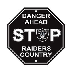 Las Vegas Raiders Stop Sign