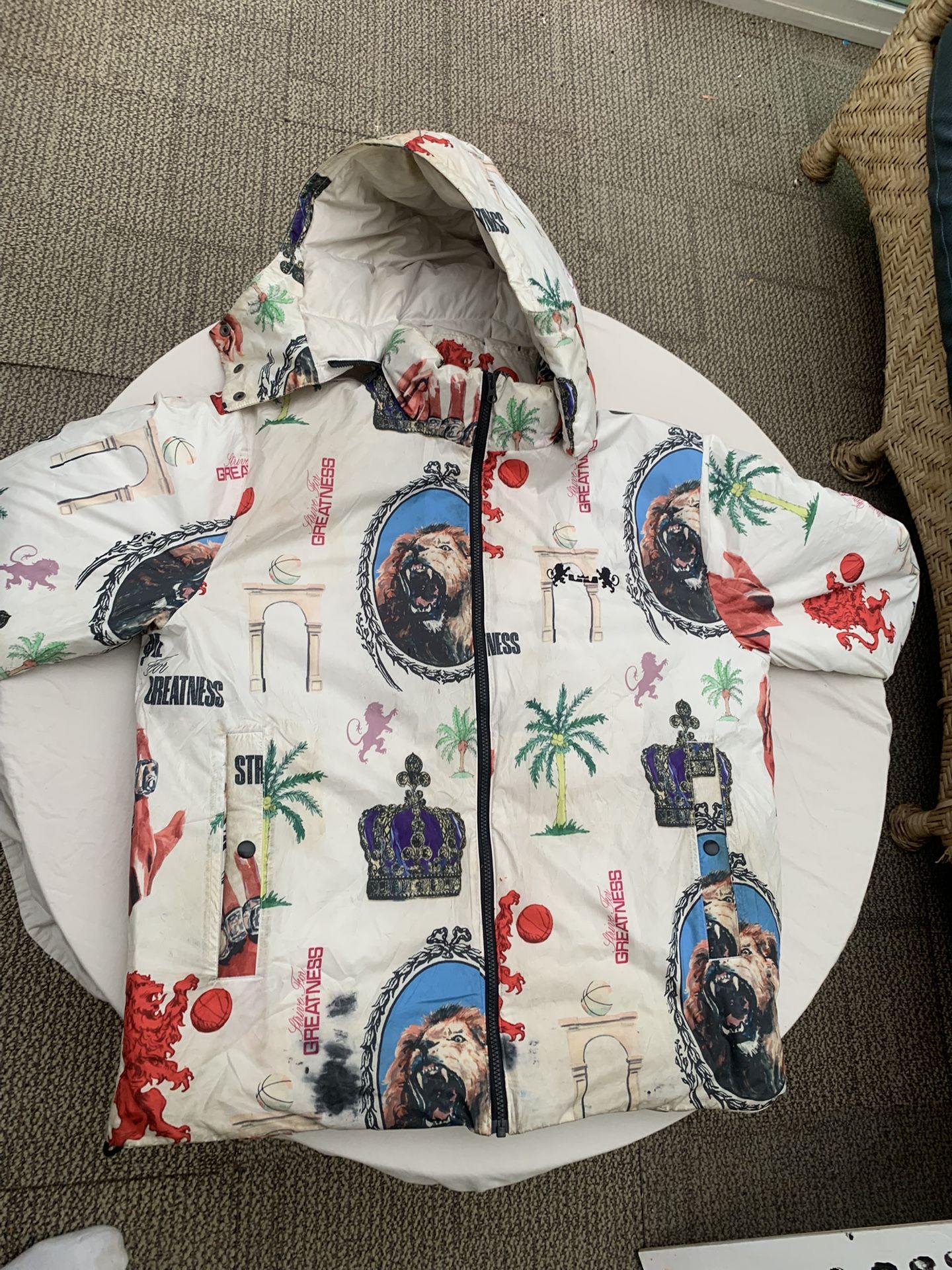Nike White Puffer Jacket – $55