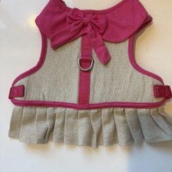 Martha Stewart Pink Linen Harness-Small