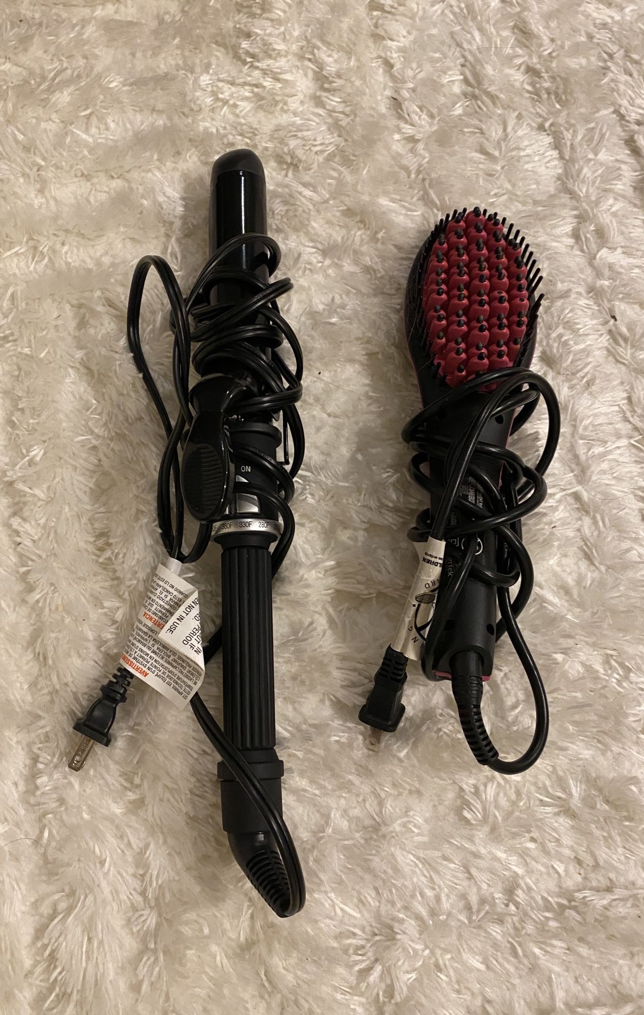 Hair Curling Iron And Straightener