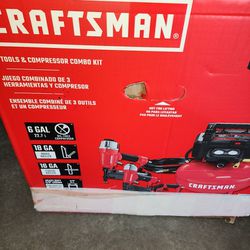 Craftsman 3 Tools and Compressor Combo