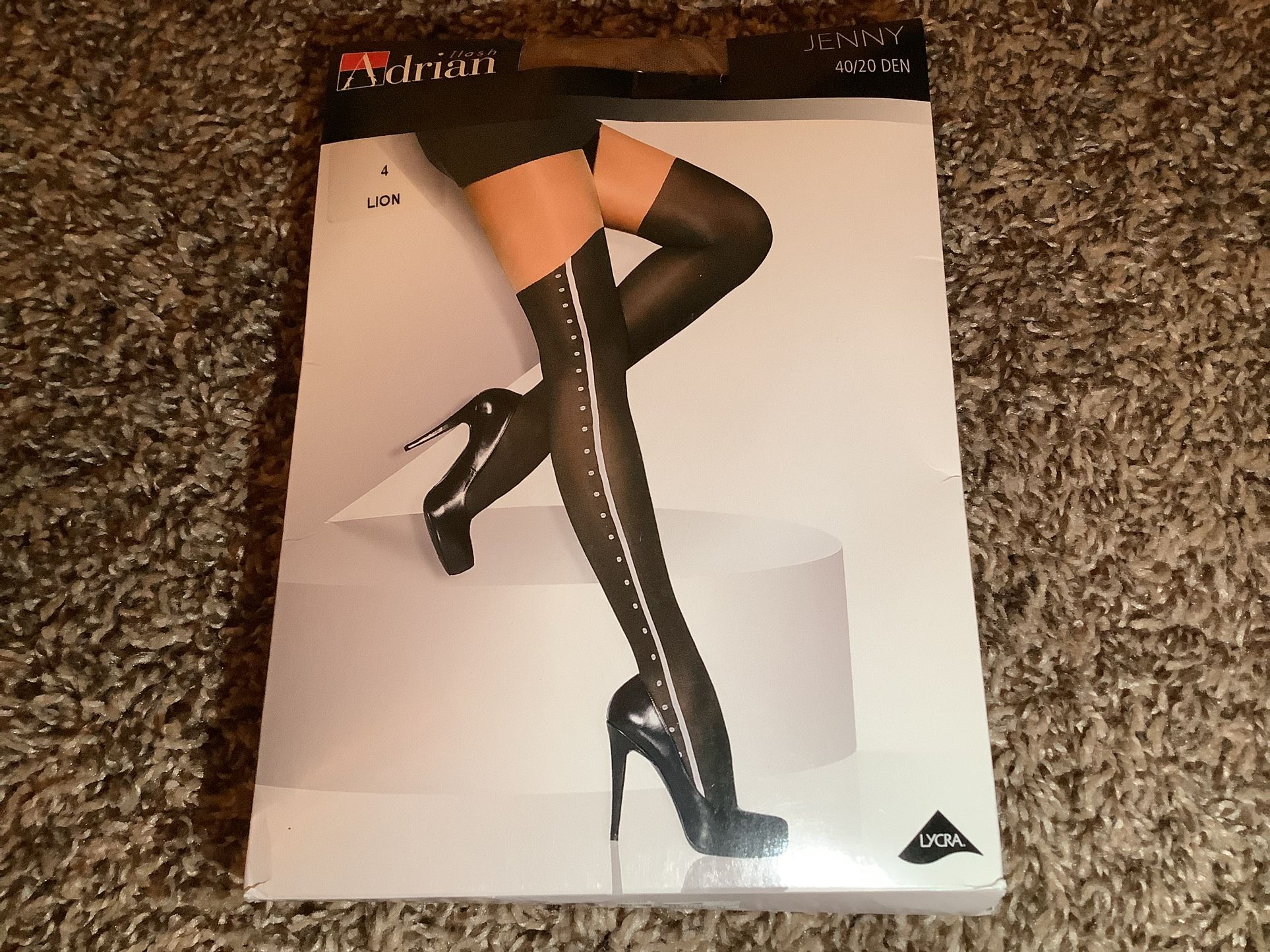 Adrian Ilash Jenny tights, 40/20 denier, color lion (tan/black), size: L