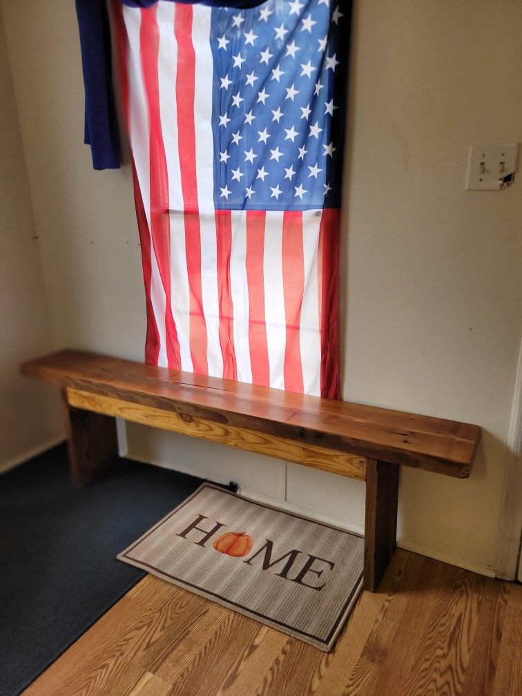 Farmhouse Solid Wood Bench