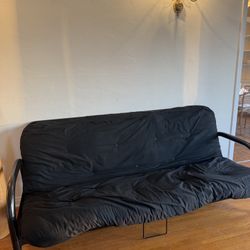 Black Futon W Metal Frame Free