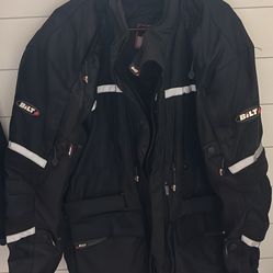 Bilt adv Motorcycle Jacket (XL) And Pants (36)