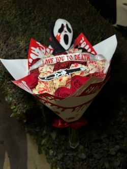 Spooky Bouquet Scream Ghostface Ramo Buchon Halloween 
