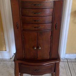 Wood Jewelry Cabinet