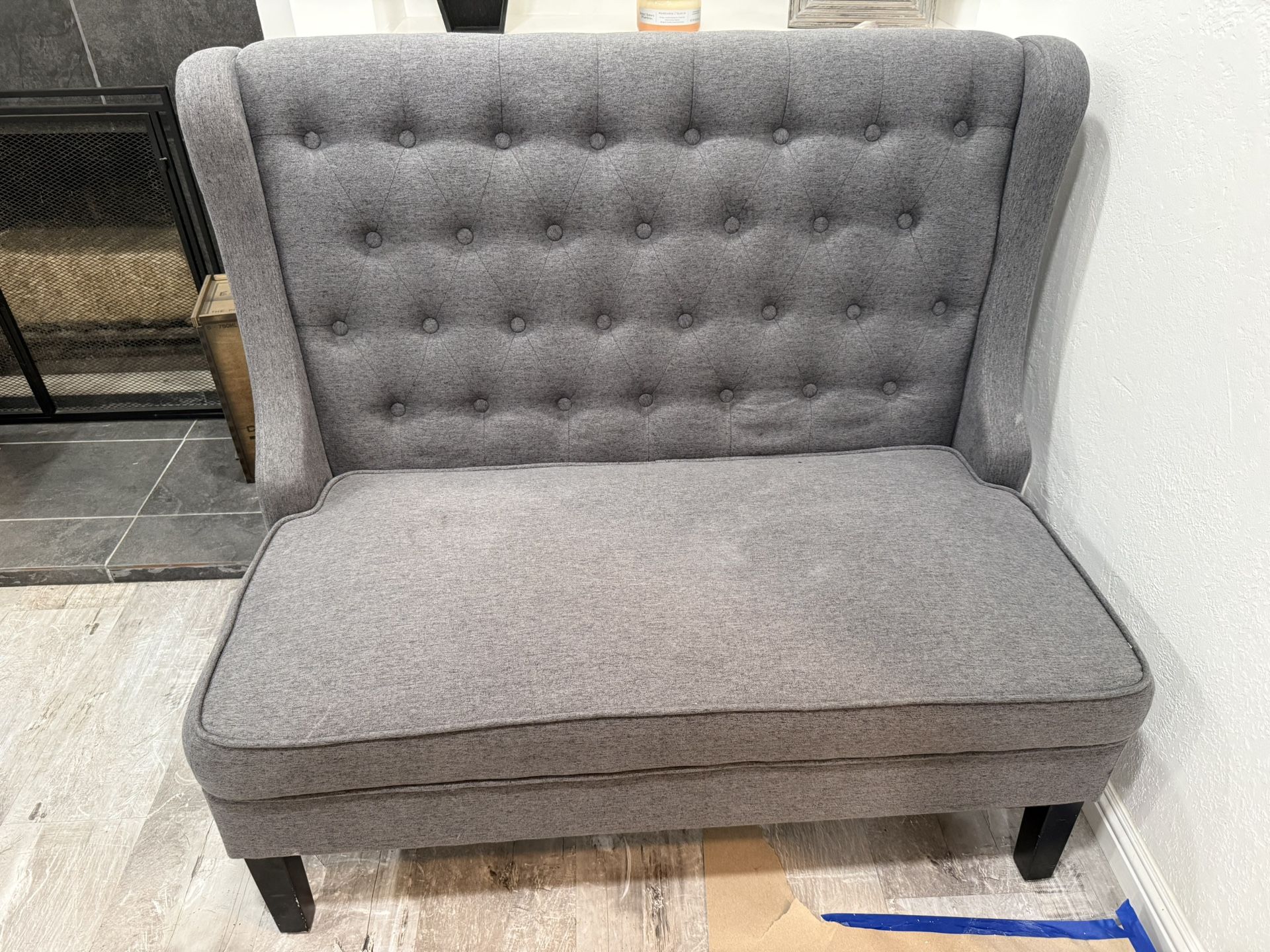 Gray Loveseat