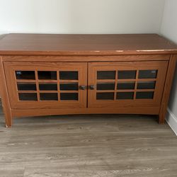Wood TV stand