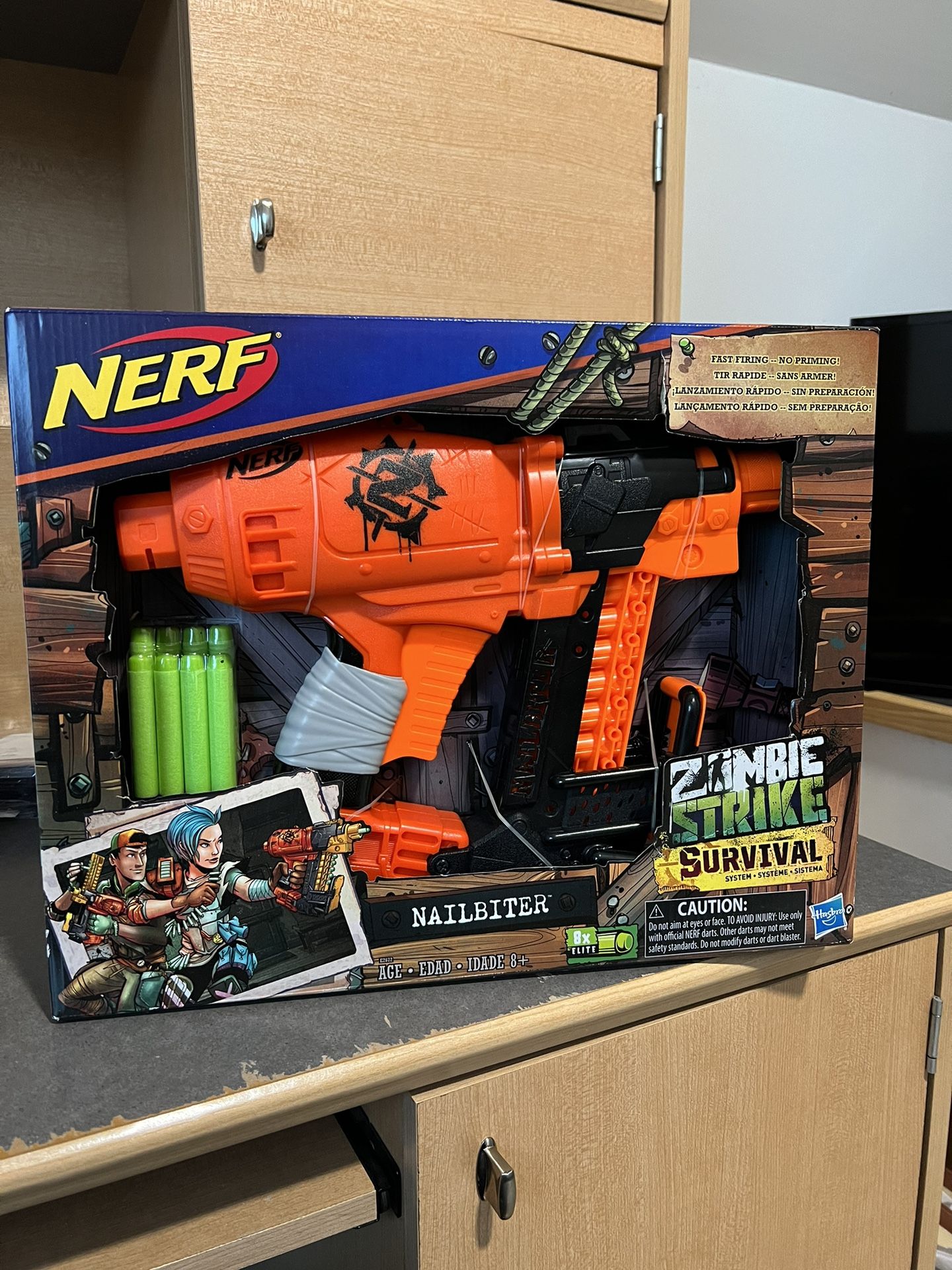 Nerf Zombie Strike Survival Nailbiter System Unopened