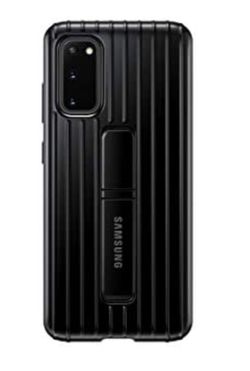 Samsung Galaxy S20 Case, Rugged Protective Cover - Black (US Version with Warranty), (Model: EF-RG980CBEGUS)