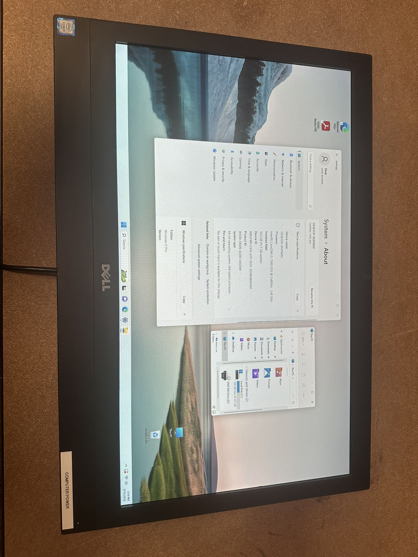 Dell All-in-One - Desktop Computer - Fast With SSD