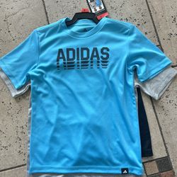 NWT Adidas Boys tshirt & shorts 3pcs outfit set size 6