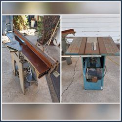 Jointer/Planer and Table Saw