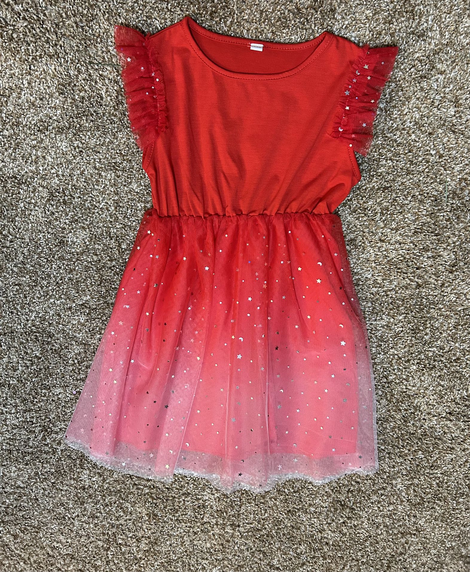 Girls beautiful Red Dress, size 10/12